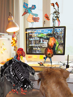Duvel & The 3irds inspect the office