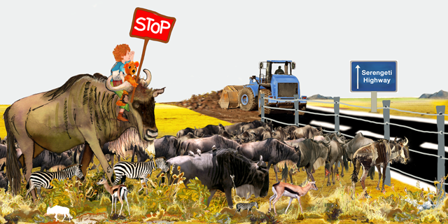 Tata&Squack want to STOP the Serengeti Highway