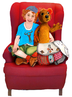 Tata&Squack in the Red Chair