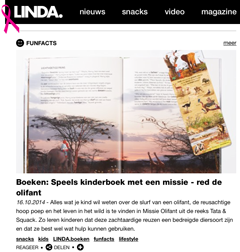 LINDA: “Speels kinderboek met een missie – red de olifant”