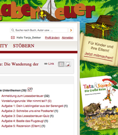Macht mit beim LovelyBooks Leseabenteuer mit Tata&Squack